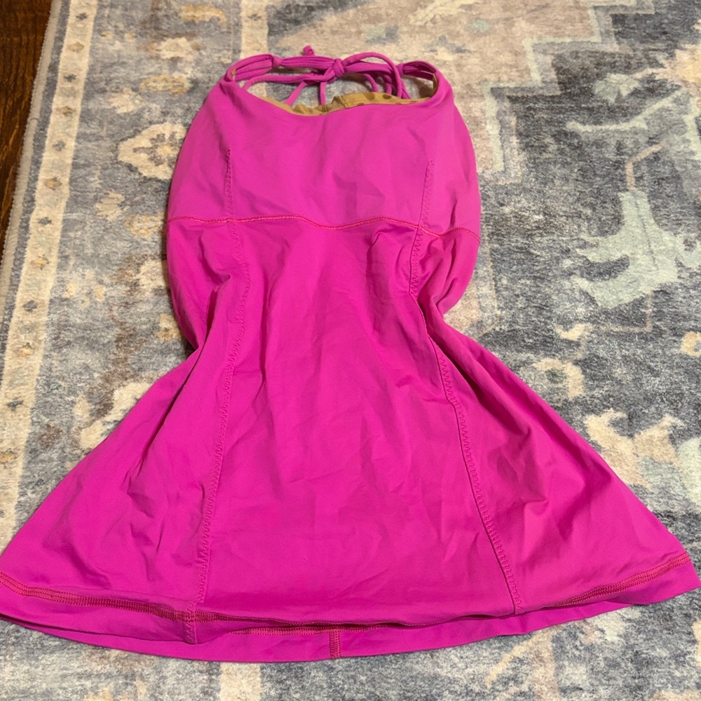 Pink Lulu Lemon Halter Work Out Top
